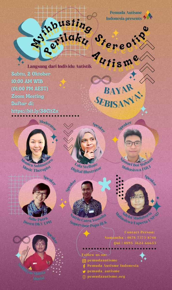2 Oktober 2021 - Webinar &quot;Mythbusting Stereotipe Perilaku Autisme&quot;